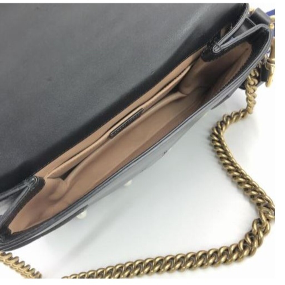 GUCCI TWO-WAY NAPPA BROADWAY ANIMALIER LEATHER TIGER HEAD CROSSBODY SHOULDER BAG - Picture 8 of 12